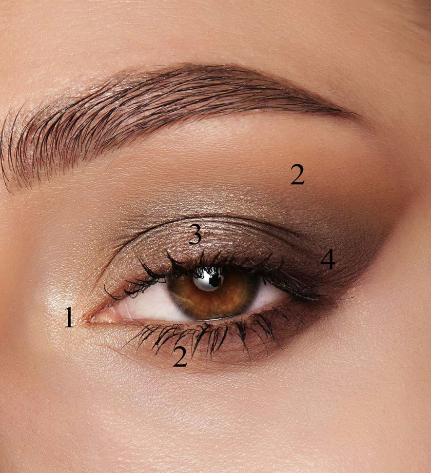 Палетка матовых теней для век № 08 Ореховый тауп, Glam Look, LuxVisage, 28 г