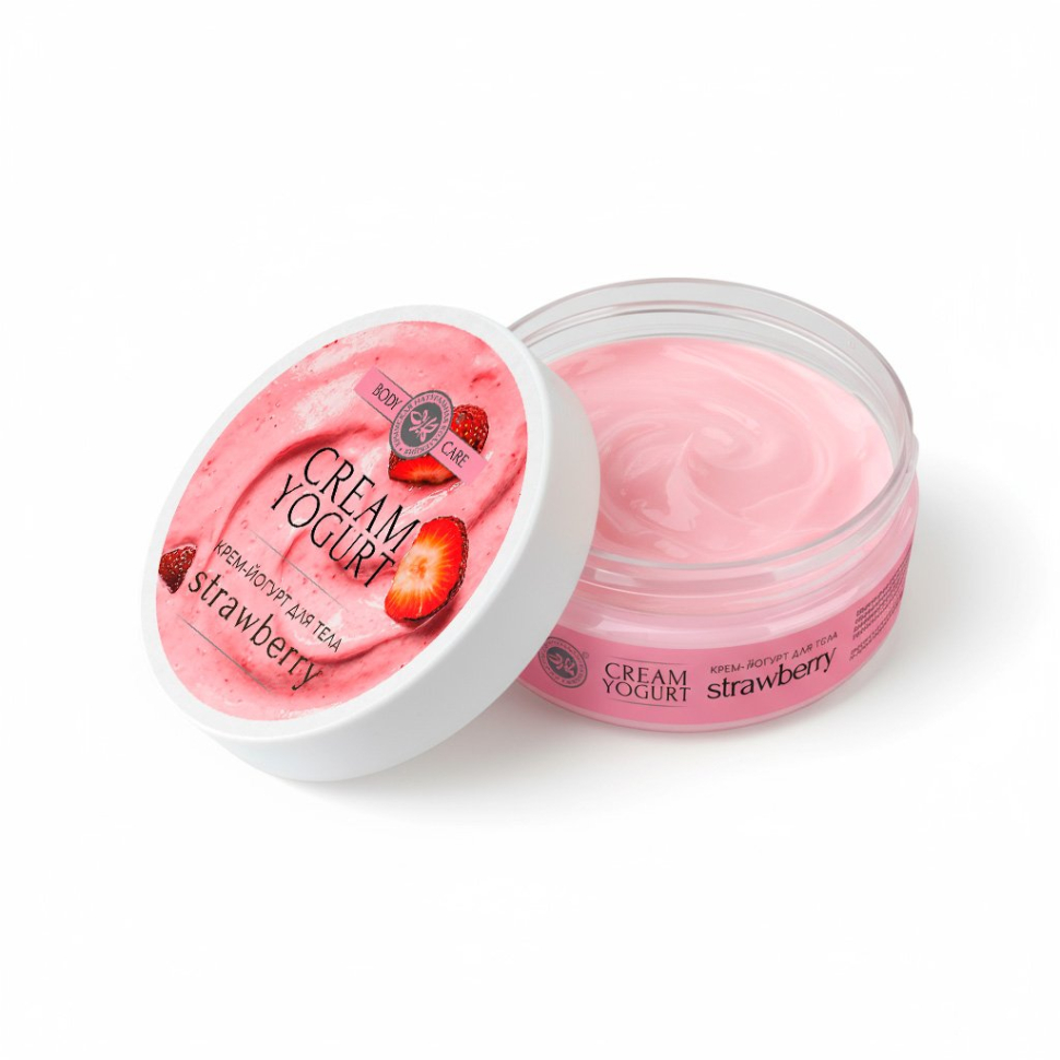 Крем-йогурт для тела Cream yogurt for body Strawberry, 150 мл