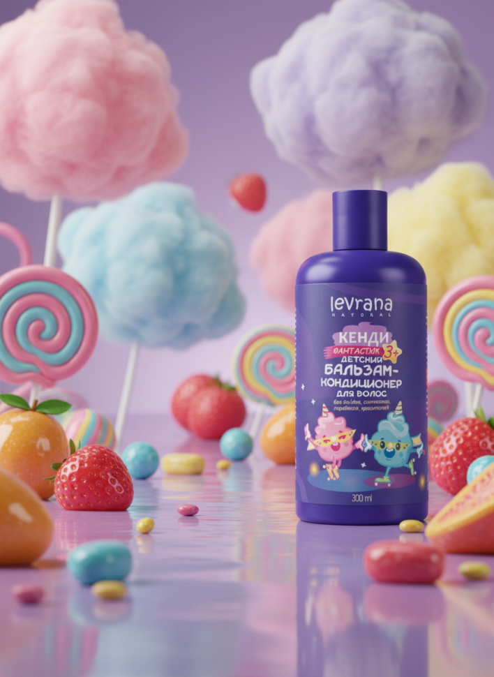 Детский бальзам-кондиционер для волос Кенди Фантастик, 3+, 300 мл
