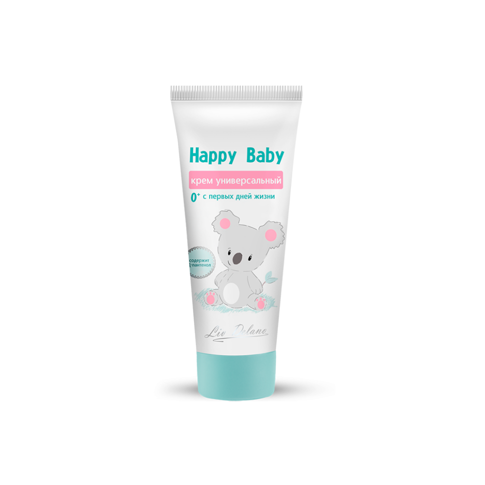 Крем детский универсальный Happy Baby с первых дней жизни, с экстрактом чистотела и алоэ вера, 75 г