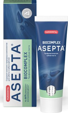 Зубная паста Биокомплекс здоровые десны, уменьшает воспаление, 75 мл
