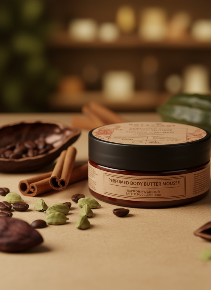 Баттер-мусс для тела Корица-Кардамон парфюмированный, 150 мл