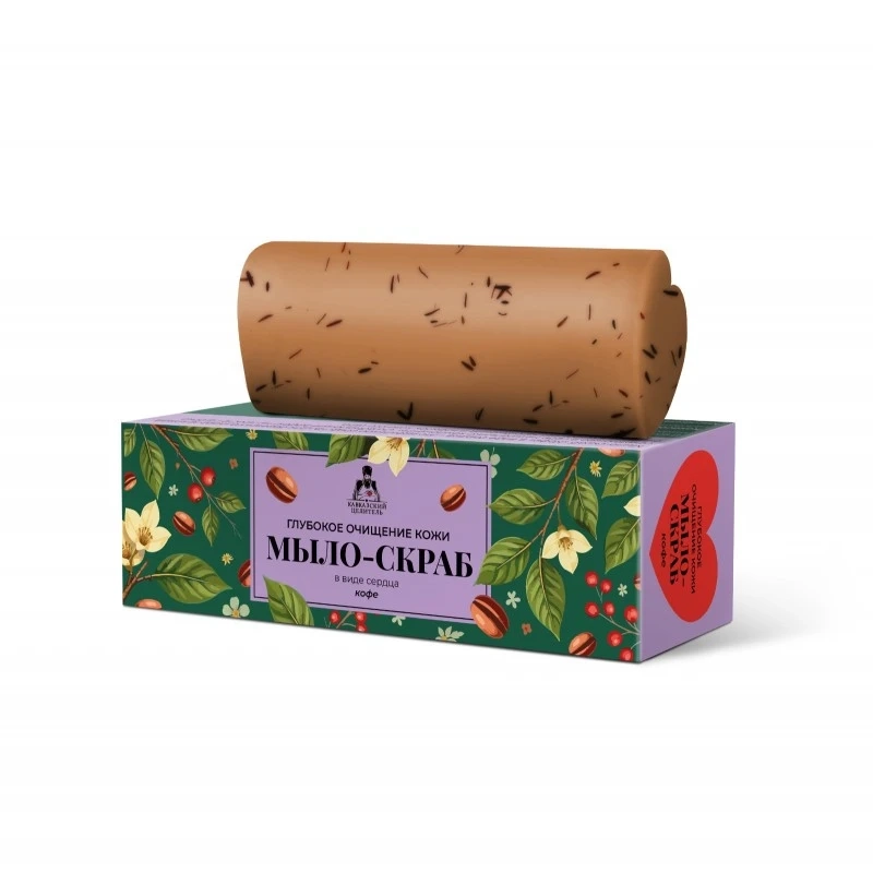 Мыло-скраб для лица и тела сердце Кофе, 85 г