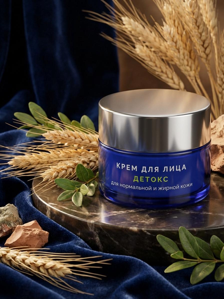 Крем для лица Детокс для нормальной и жирной кожи, 50 г