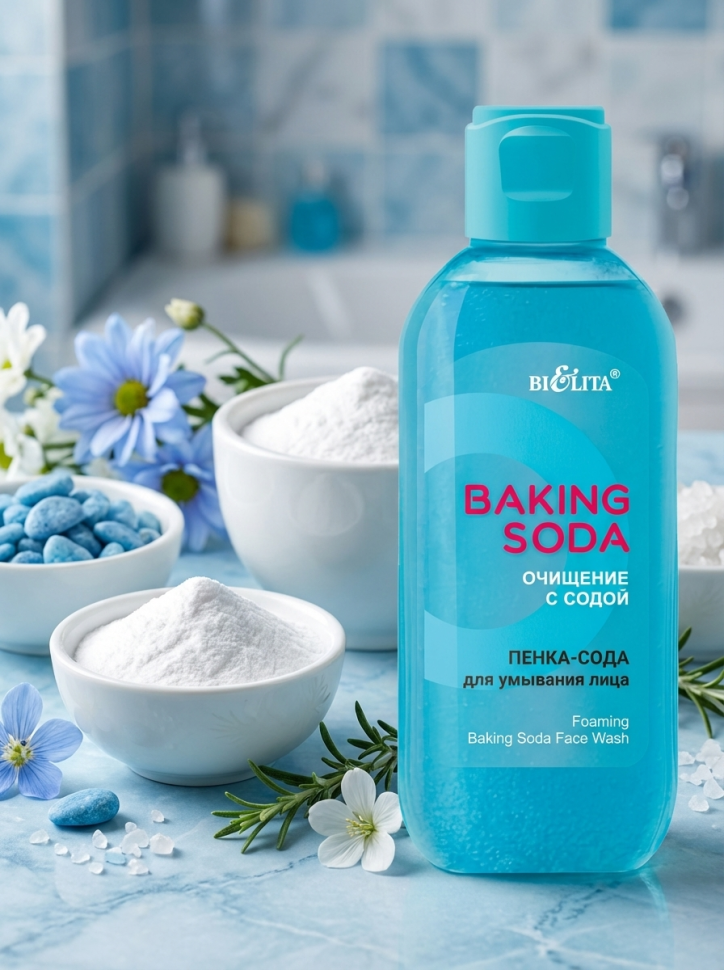 Пенка-сода для умывания лица, Baking Soda, 200 мл