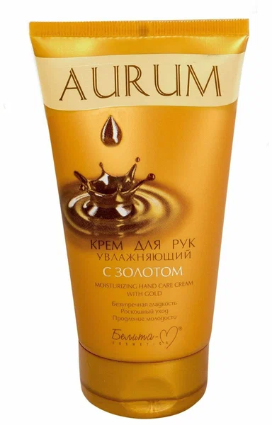 Крем для рук увлажняющий Aurum с золотом, 150 г