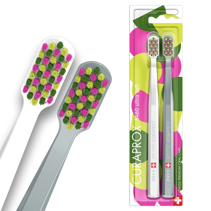 Curaprox зубная щетка взрослая ultrasoft summer 2023 2 шт./набор