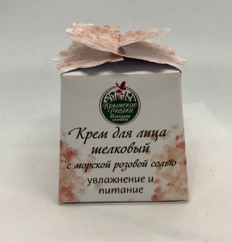 Крем для лица Шёлковый с морской розовой солью, 40 г