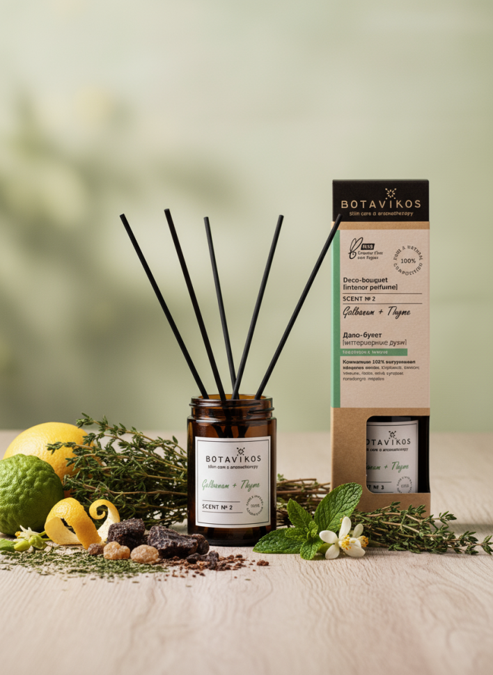 Деко-букет (интерьерные духи) Гальбанум + Тимьян, 100 мл