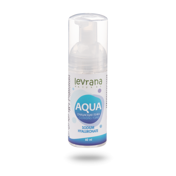 Очищающая пенка для умывания AQUA с гиалуроновой кислотой, 60 мл