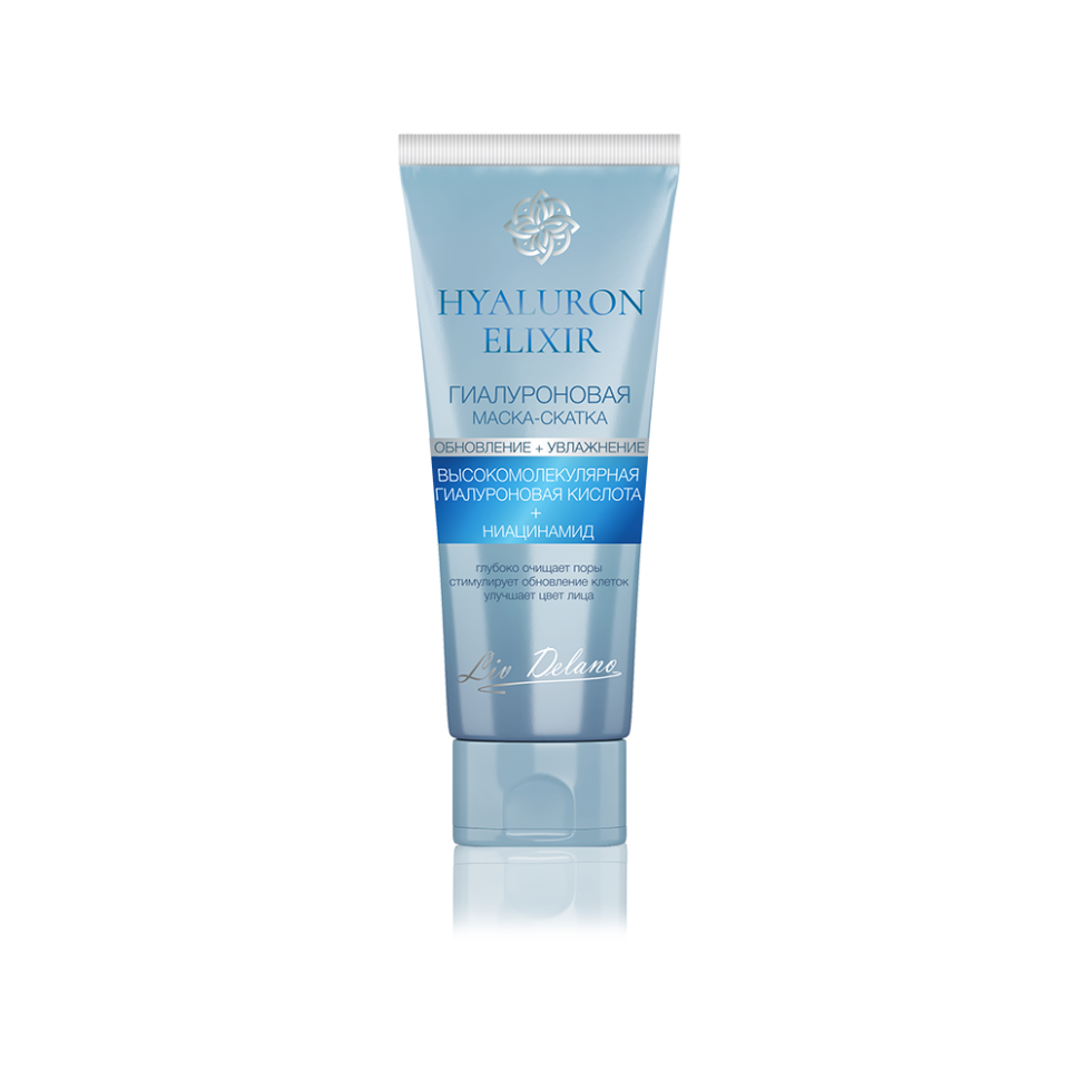 Гиалуроновая маска-скатка для лица Hyaluron Elixir для бережного отшелушивания, 75 г