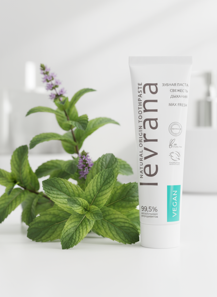 Зубная паста Свежесть дыхания, препятствует размножению бактерий и качественно очищает, 100 мл