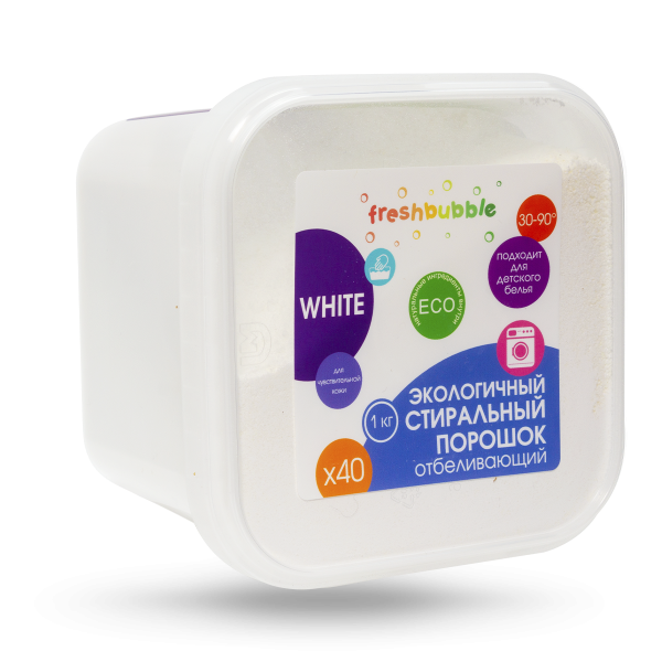 Порошок для стирки белья отбеливающий, 1 кг 