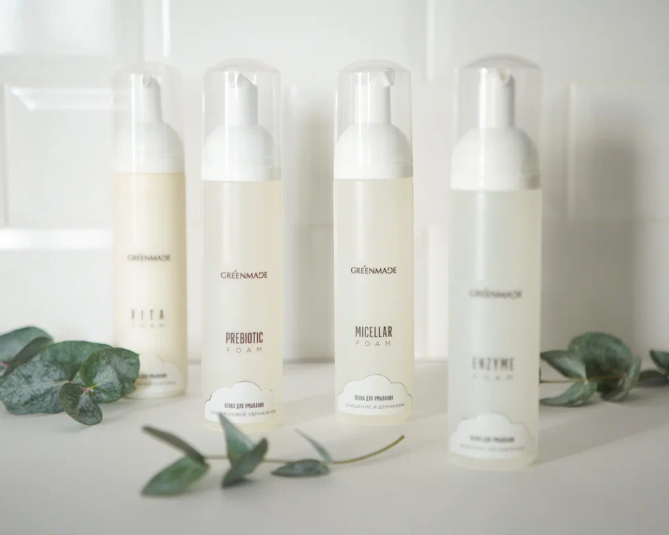 Пенка для умывания Prebiotic foam, Гиалуроновое увлажнение, 200 мл
