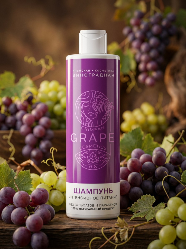 Шампунь Интенсивное питание Виноградная, 200 мл
