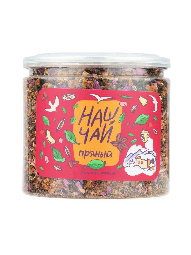 Наш Чай Пряный нормализация пищеварения, омоложение организма, 200 г