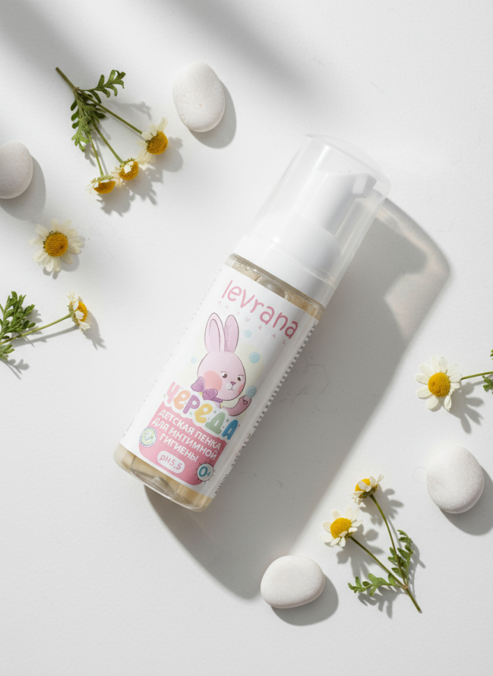 Детская пенка для интимной гигиены «Череда» pH 5.5, для ежедневного применения, 0+, 60 мл