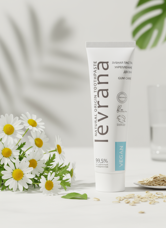 Зубная паста Укрепление десен с экстрактом облепихи и маслом ромашки, для профилактики кариеса и при воспалении десен, 100 мл