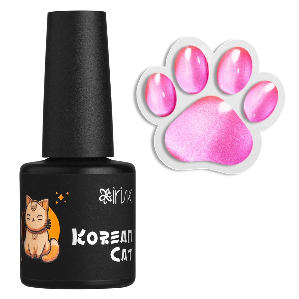 Гель-лак кошачий глаз 19 Pink Neon Korean Cat, 10 мл