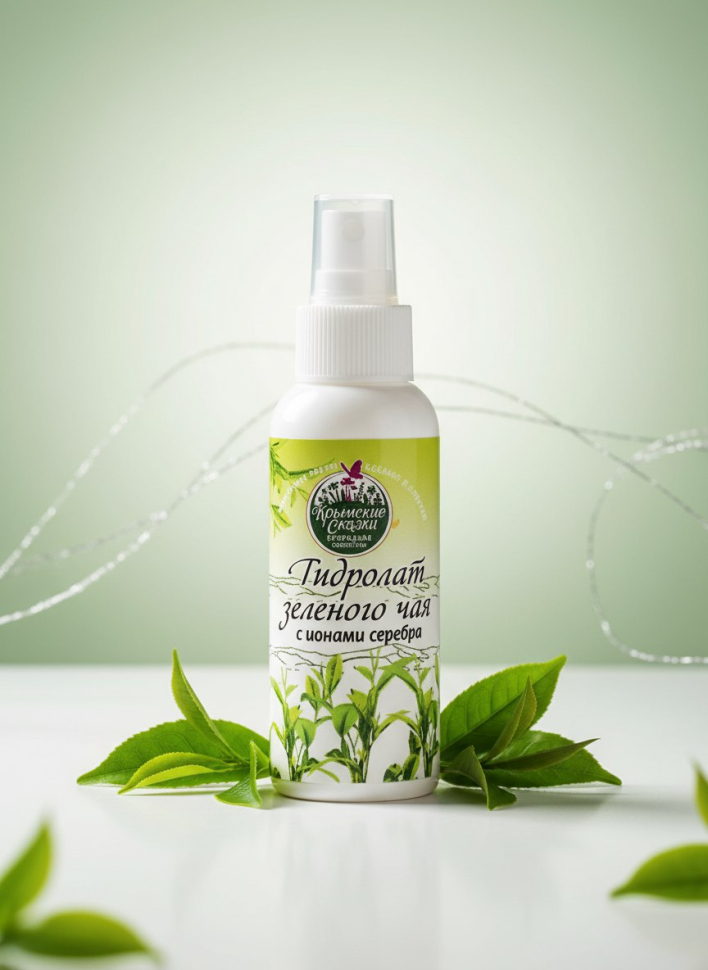 Гидролат зелёного чая с ионами серебра, 100 мл