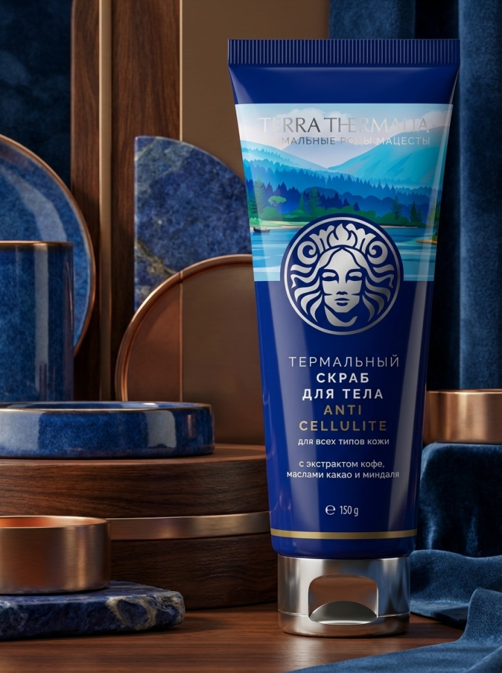 Термальный скраб для тела С антицеллюлитным эффектом, 150 г Термальный скраб для тела С антицеллюлитным эффектом, 150 г