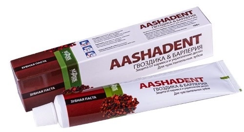 AASHA HERBALS зубная паста гвоздика и барлерия aashadent 100 г