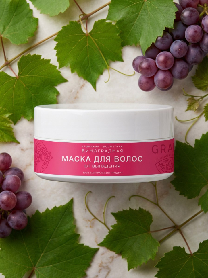 Маска для волос От выпадения Виноградная, 200 мл