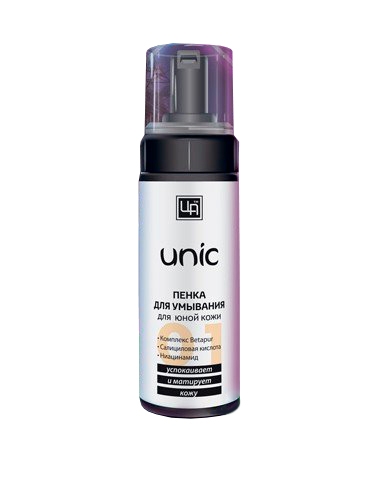 Пенка косметическая для умывания &quot;Unic&quot; для юной кожи, 160 г