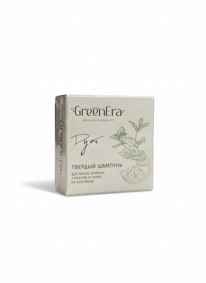 Твердый шампунь Дуэт для жирных корней и сухих кончиков, 55 г