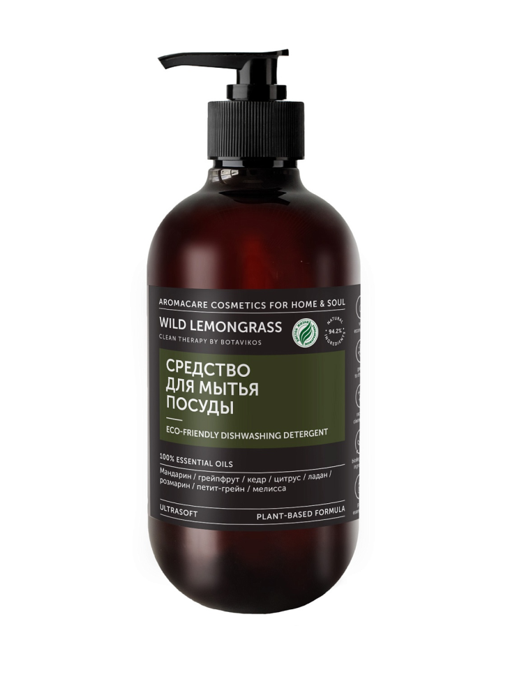 Гель для мытья посуды с древесно-цитрусовый аромат, WILD LEMONGRASS, 475 мл