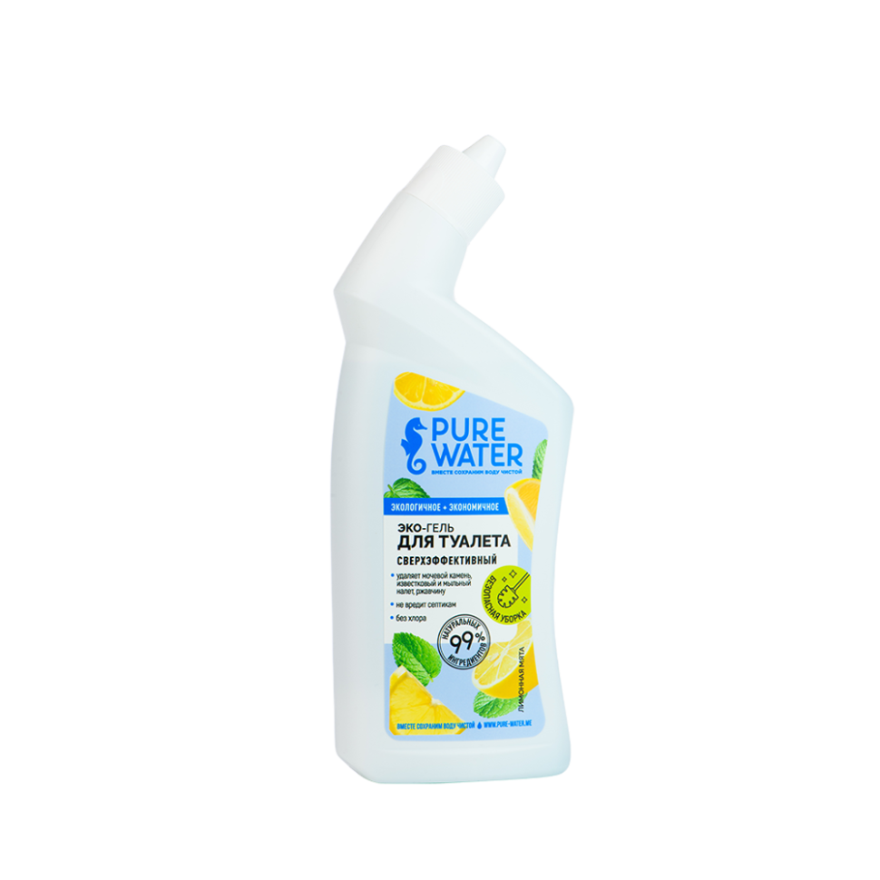 Гель для туалета Лимонная мята Pure Water, 500 мл