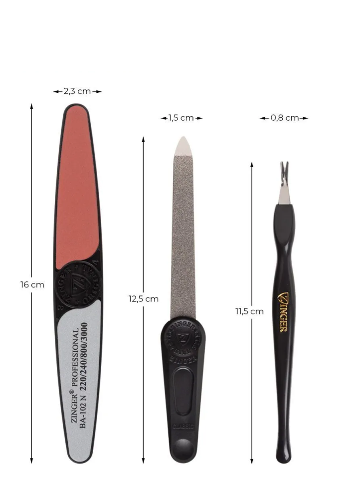 Набор (пилка + полировка 4-сторонняя + триммер), ZO Sis-09-1
