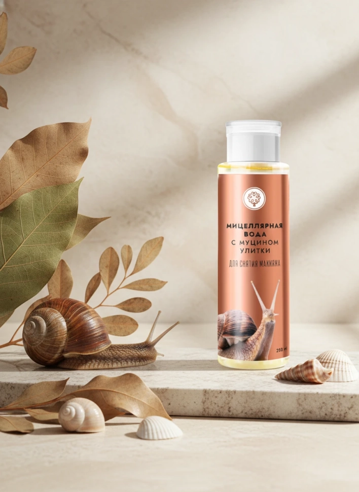 Мицеллярная вода с муцином улитки, 200 мл