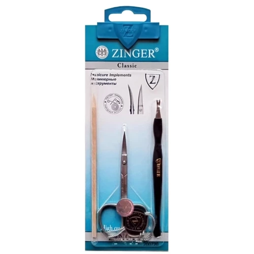 Набор маникюрный на молнии zo Sis-14-D, 3 предмета