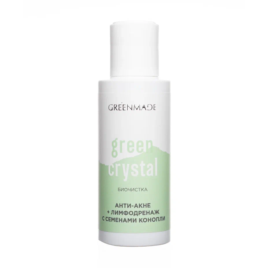 Биочистка Green crystal, Анти-акне + Лимфодренаж с семенами конопли, 60 г