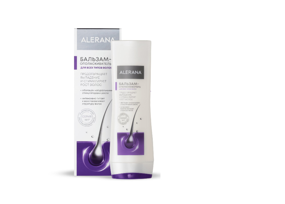 Бальзам-ополаскиватель для всех типов волос Предовращает выпадения и стимулирует рост, ALERANA, 200 мл