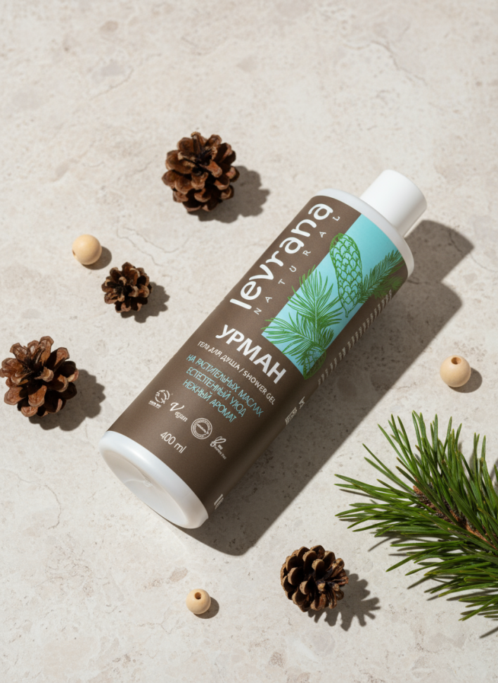 Гель для душа &quot;Урман&quot; с кокосовым маслом, 400 мл