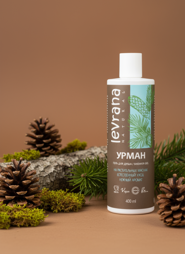 Гель для душа "Урман" с кокосовым маслом, 400 мл