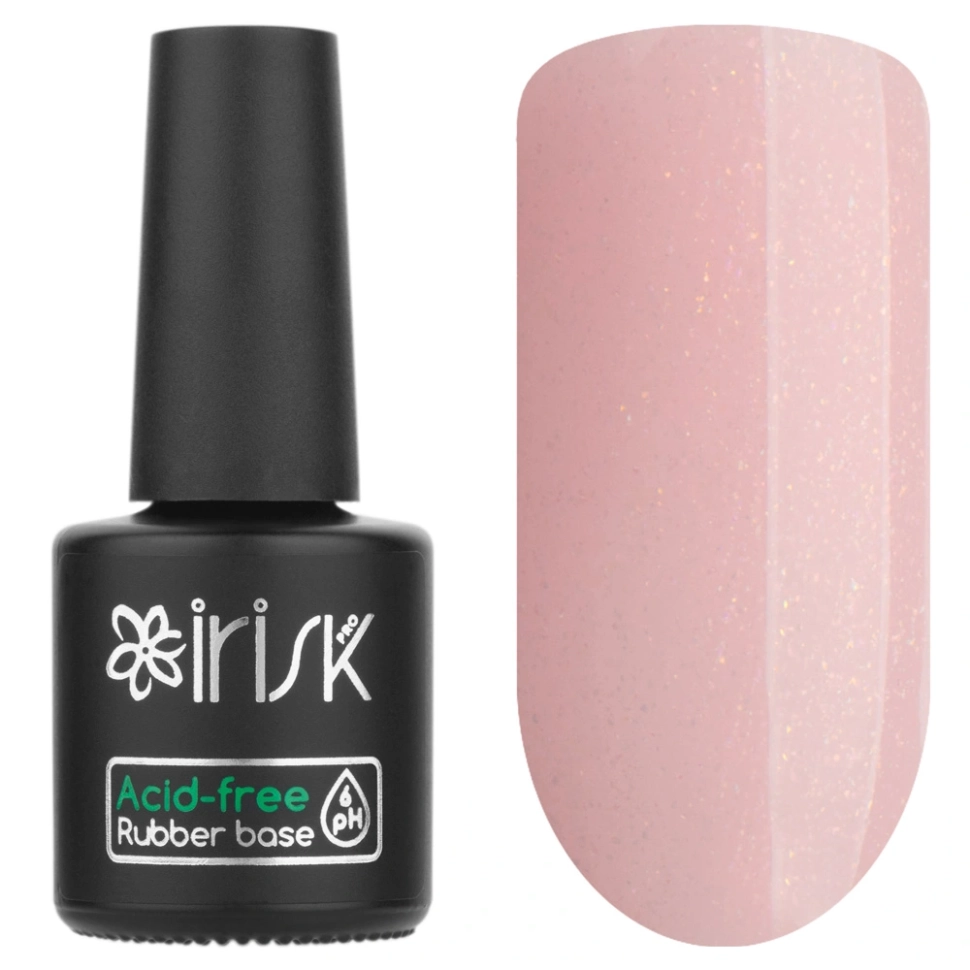 База каучуковая бескислотная 04 Shimmer Pink Acid-free Rubber Base, 10 мл