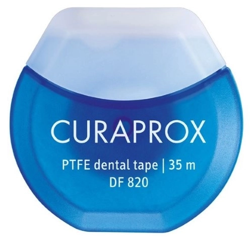 Curaprox межзубная нить тефлоновая с хлоргексидином, 35 м