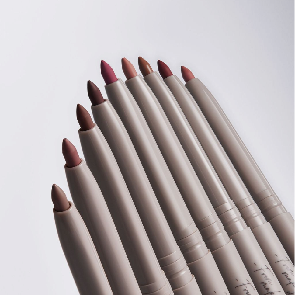 Стойкий карандаш для губ автоматический № 004 Темно-розовый с коричневым подтоном, 0,28 г