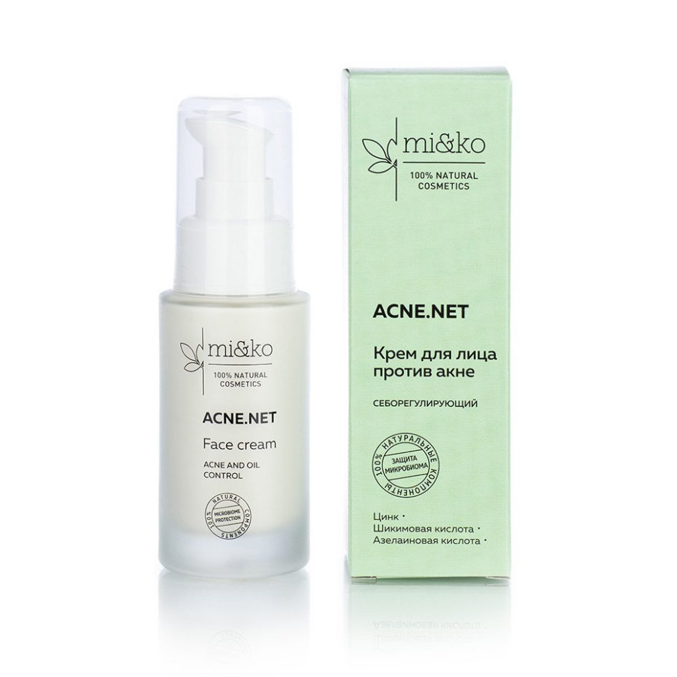 Себорегулирующий крем для лица против акне "Acne.net", 30 мл