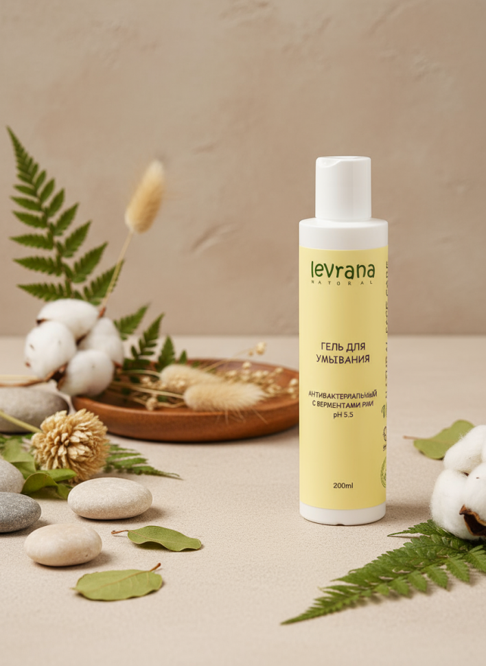 Гель для умывания Антибактериальный с ферментами ржи, 200мл