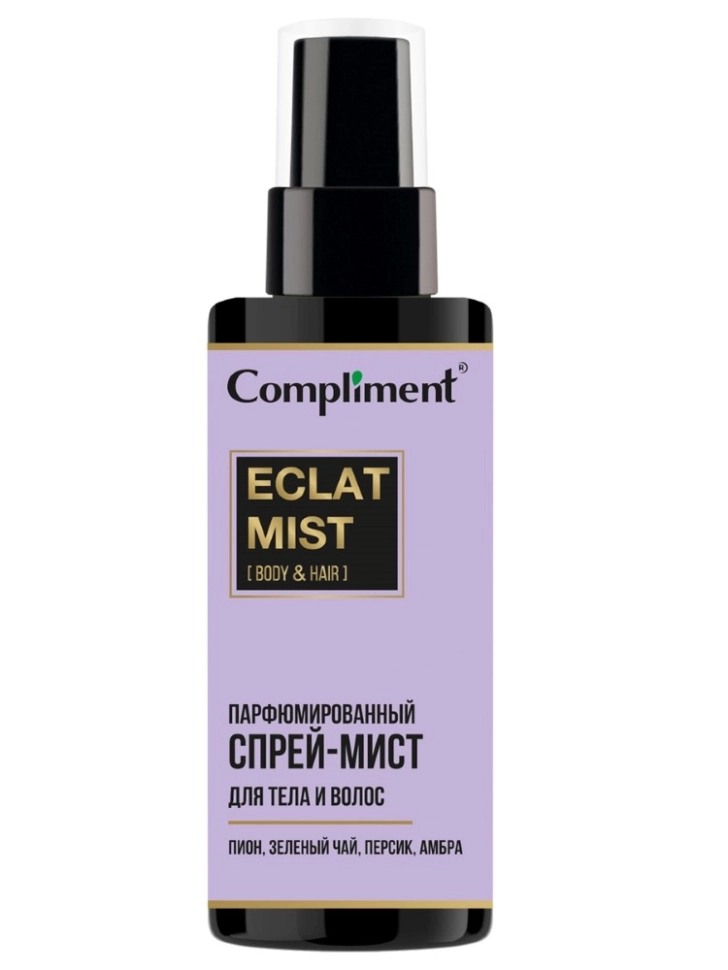 Compliment спрей-мист для тела и волос парфюмированный eclat, 110 мл