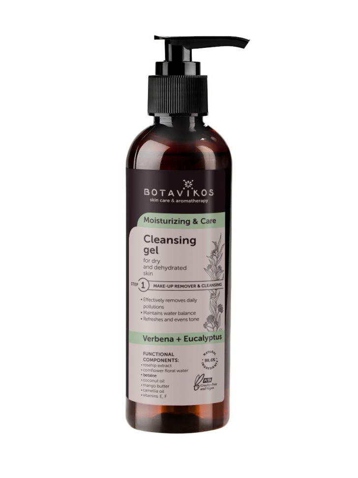 Гель очищающий для сухой и обезвоженной кожи Вербена + Эвкалипт Moisturizing &amp; Care, 200 мл