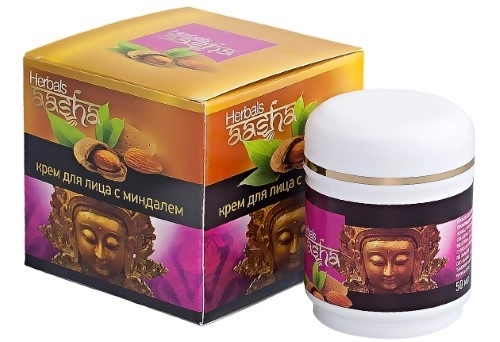 AASHA HERBALS крем для лица с миндалем 50 мл