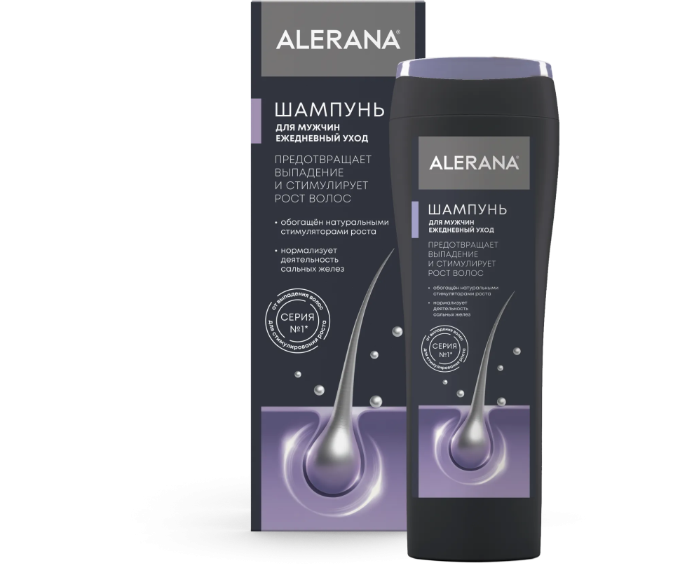Шампунь для мужчин Ежедневный уход, ALERANA, 250 мл