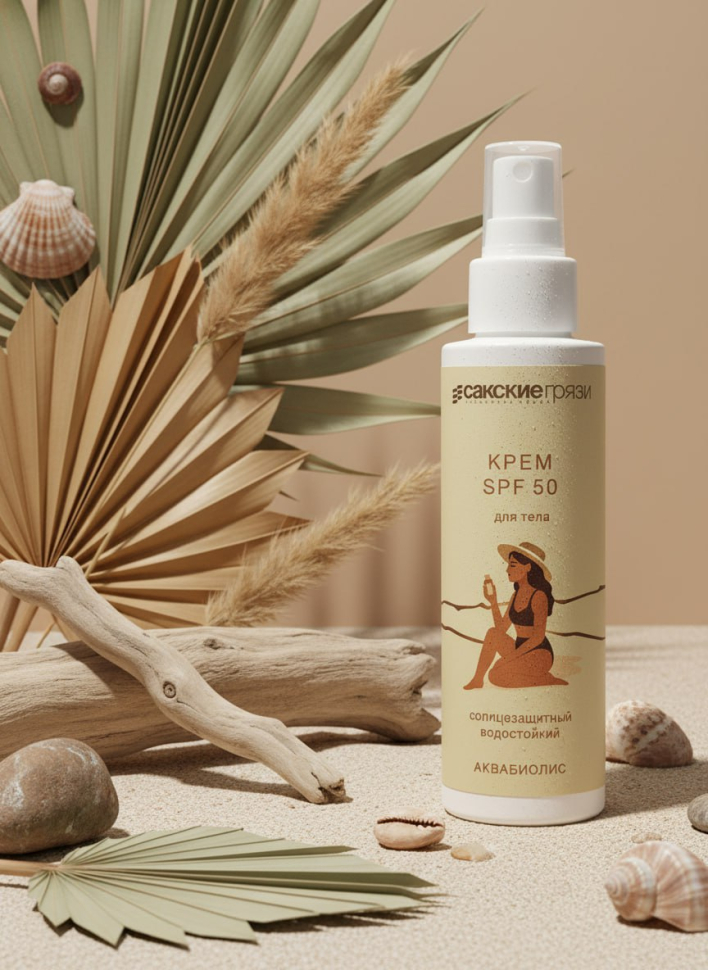 Крем для тела Солнцезащитный, водостойкий SPF- 50, 100 мл