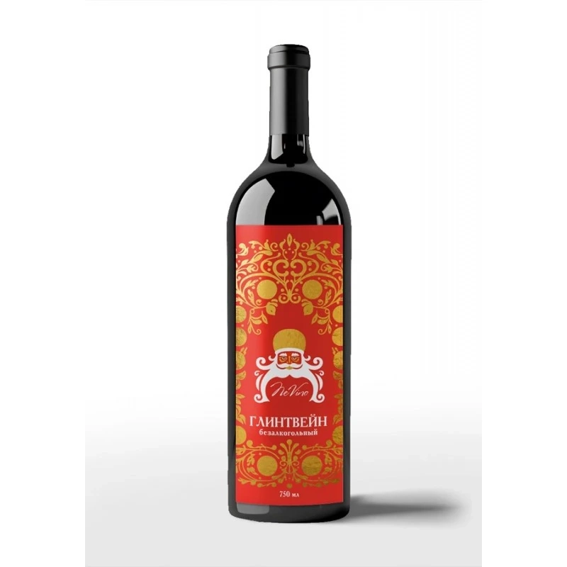 Новогодний глинтвейн Дед Мороз в узорах, 750 мл