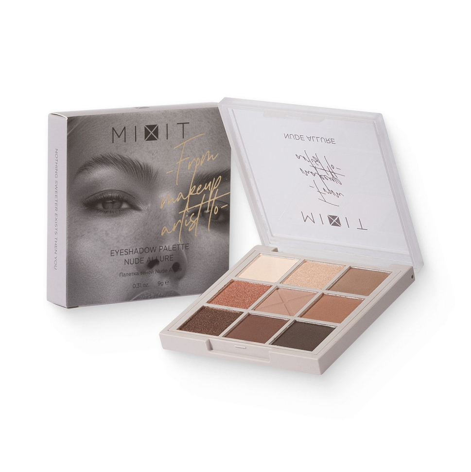 Палетка теней Nude Allurе Make Up, 10 г